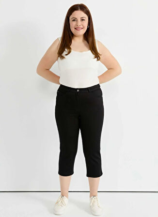 Selen Normal Bel Normal Siyah Kadın Pantolon 25YSL5381-BB