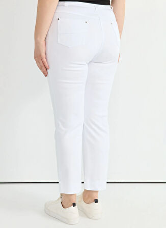 Selen Normal Bel Normal Beyaz Kadın Pantolon 25YSL5387-BB