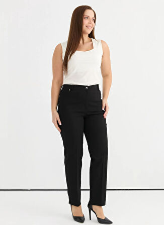 Selen Normal Bel Normal Siyah Kadın Pantolon 25YSL5361-BB