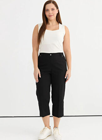 Selen Normal Bel Normal Siyah Kadın Pantolon 25YSL5362-BB