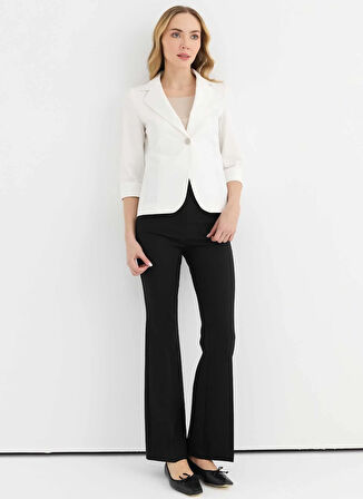 Selen Standart Ekru Kadın Ceket 25YSL1474
