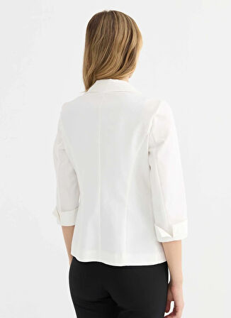 Selen Standart Ekru Kadın Ceket 25YSL1474
