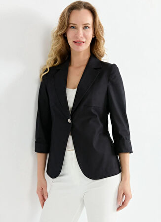 Selen Standart Siyah Kadın Ceket 25YSL1474