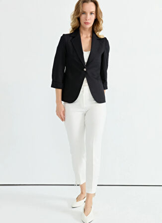 Selen Standart Siyah Kadın Ceket 25YSL1474