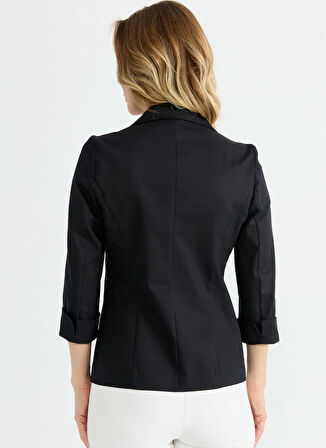 Selen Standart Siyah Kadın Ceket 25YSL1474
