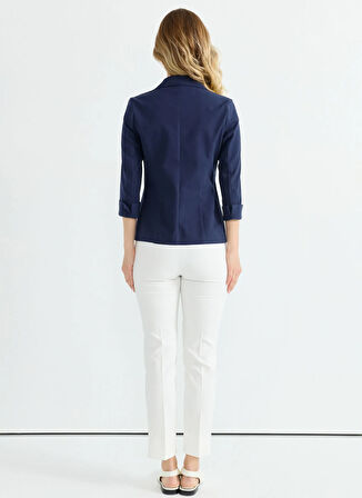 Selen Standart Lacivert Kadın Ceket 25YSL1474