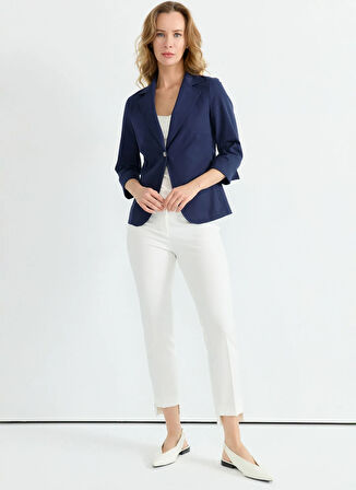 Selen Standart Lacivert Kadın Ceket 25YSL1474