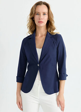 Selen Standart Lacivert Kadın Ceket 25YSL1474