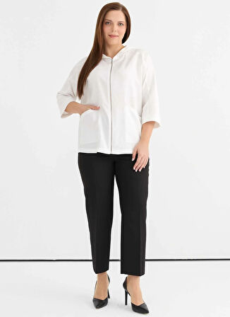 Selen Normal Ekru Kadın Ceket 25YSL1481-BB