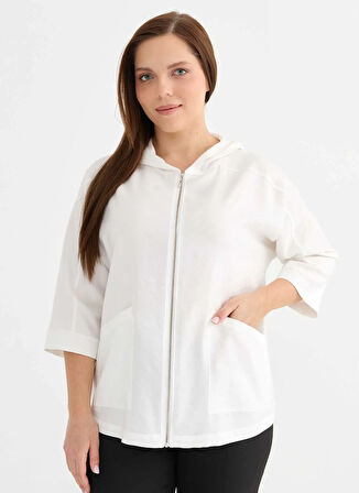 Selen Normal Ekru Kadın Ceket 25YSL1481-BB