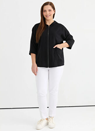 Selen Normal Siyah Kadın Ceket 25YSL1481-BB