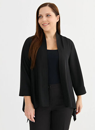 Selen Normal Siyah Kadın Ceket 25YSL1482-BB