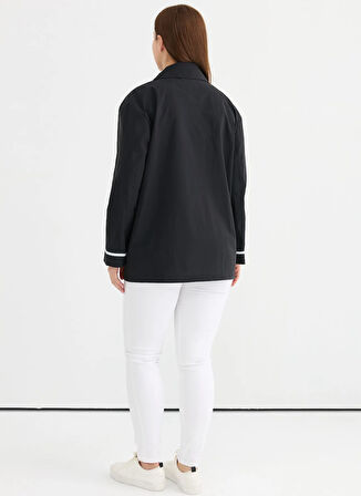 Selen Siyah Kadın Trençkot 25YSL9458-BB