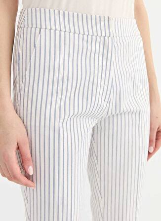 Selen Normal Bel Standart Ekru Kadın Pantolon 25YSL5374