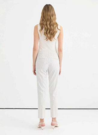 Selen Normal Bel Standart Ekru Kadın Pantolon 25YSL5374