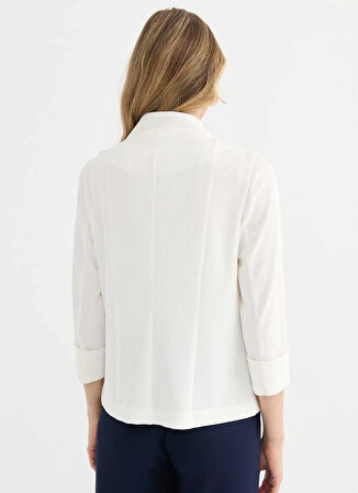 Selen Standart Ekru Kadın Ceket 25YSL1465