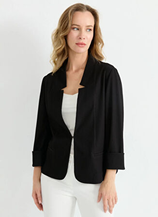 Selen Standart Siyah Kadın Ceket 25YSL1465