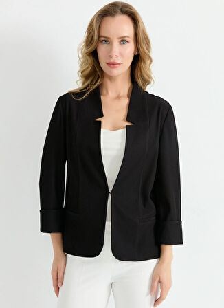 Selen Standart Siyah Kadın Ceket 25YSL1465