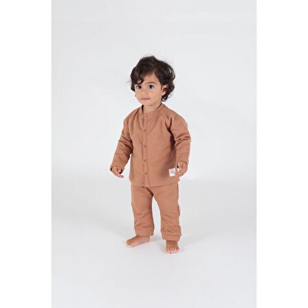 Çıtçıtlı Üst Camel Kahverengi