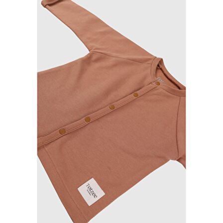 Çıtçıtlı Üst Camel Kahverengi