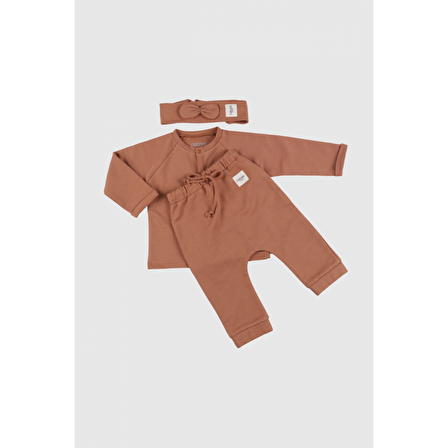 Çıtçıtlı Üst Camel Kahverengi