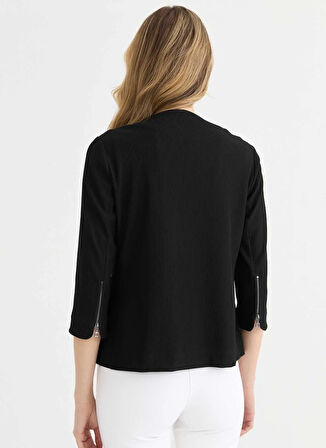 Selen Standart Siyah Kadın Ceket 25YSL1466