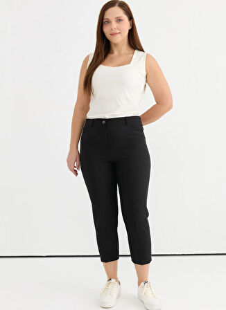 Selen Normal Bel Normal Siyah Kadın Pantolon 25YSL5391