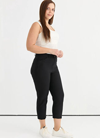 Selen Normal Bel Normal Siyah Kadın Pantolon 25YSL5391