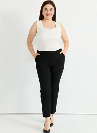 Selen Normal Bel Normal Siyah Kadın Pantolon 25YSL5392