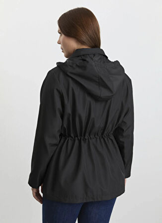 Selen Siyah Kadın Trençkot 25KSL9508