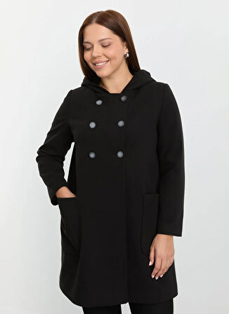 Selen Siyah Kadın Kaban 25KSL9509