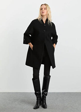 Selen Siyah Kadın Kaban 25KSL9510