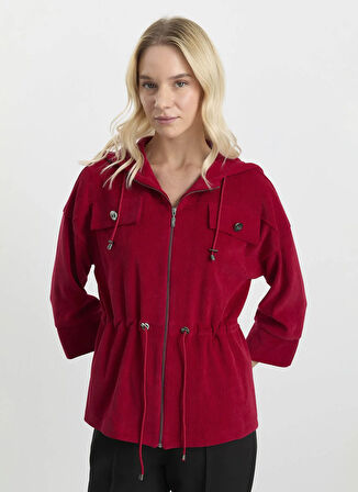 Selen Standart Kırmızı Kadın Ceket 25KSL1536