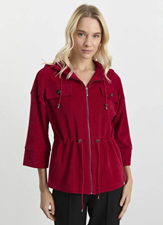 Selen Standart Kırmızı Kadın Ceket 25KSL1536