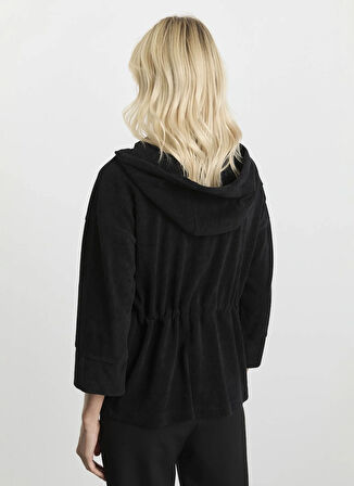 Selen Standart Siyah Kadın Ceket 25KSL1536