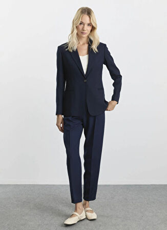 Selen Standart Lacivert Kadın Ceket 25KSL1537