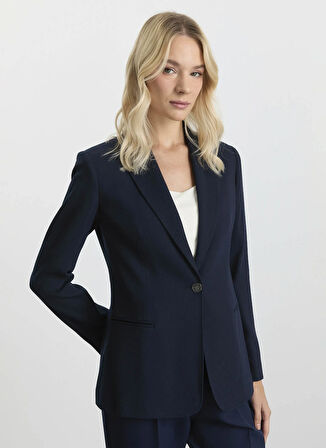 Selen Standart Lacivert Kadın Ceket 25KSL1537