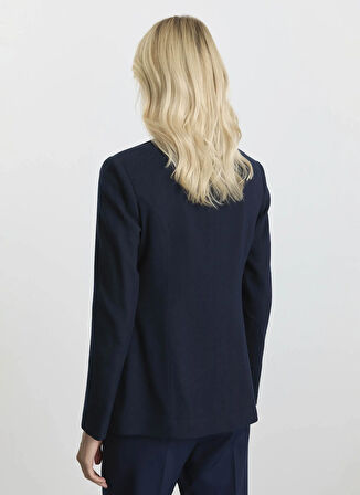 Selen Standart Lacivert Kadın Ceket 25KSL1537