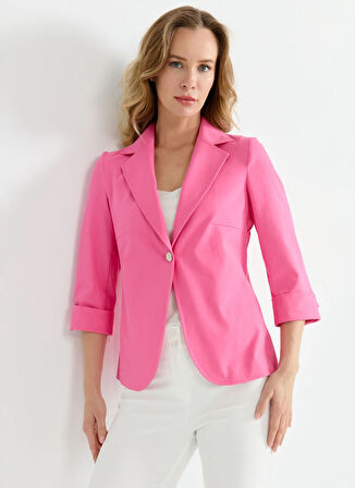 Selen Standart Pembe Kadın Ceket 25YSL1474