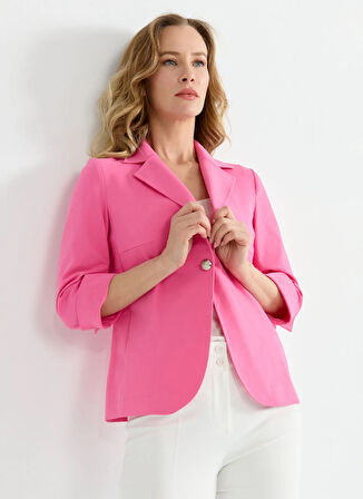 Selen Standart Pembe Kadın Ceket 25YSL1474