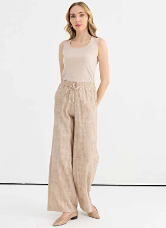 Selen Normal Bel Standart Bej Kadın Pantolon 25YSL5396