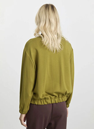 Selen Standart Yeşil Kadın Ceket 25KSL1539