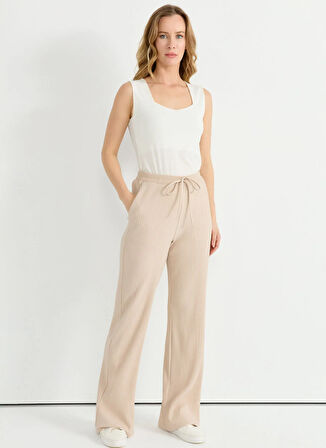Selen Normal Bel Standart Bej Kadın Pantolon 25YSL5397