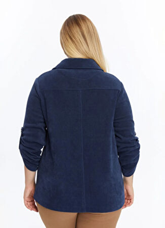 Selen Normal Mavi Kadın Ceket 25KSL1540