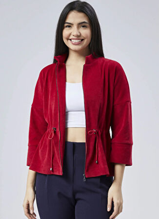 Selen Standart Kırmızı Kadın Ceket 25KSL1541