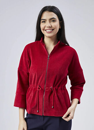 Selen Standart Kırmızı Kadın Ceket 25KSL1541