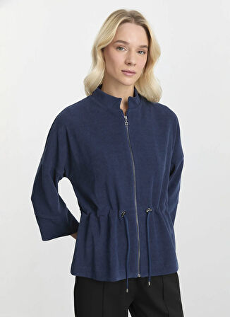 Selen Standart Mavi Kadın Ceket 25KSL1541