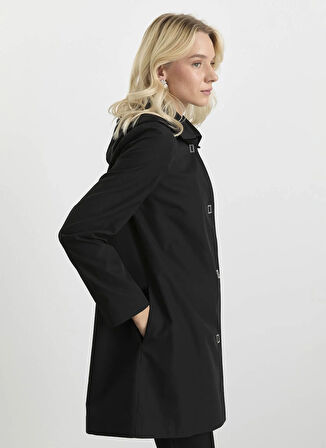 Selen Siyah Kadın Trençkot 25KSL9515