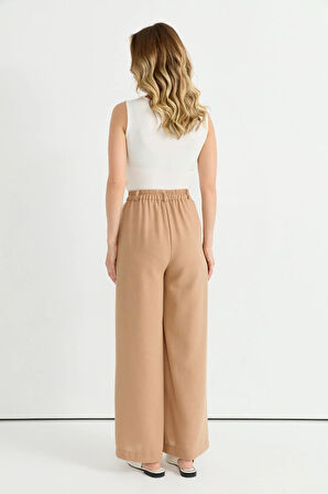 Selen Normal Bel Standart Bej Kadın Pantolon 25YSL5356