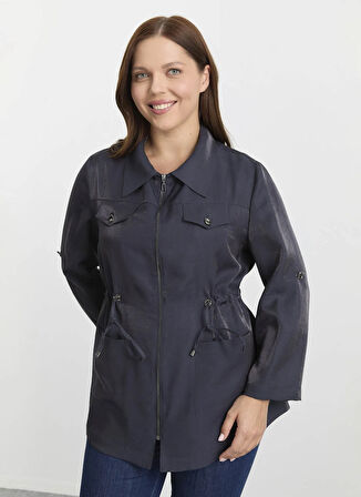 Selen Normal Lacivert Kadın Ceket 25KSL1544